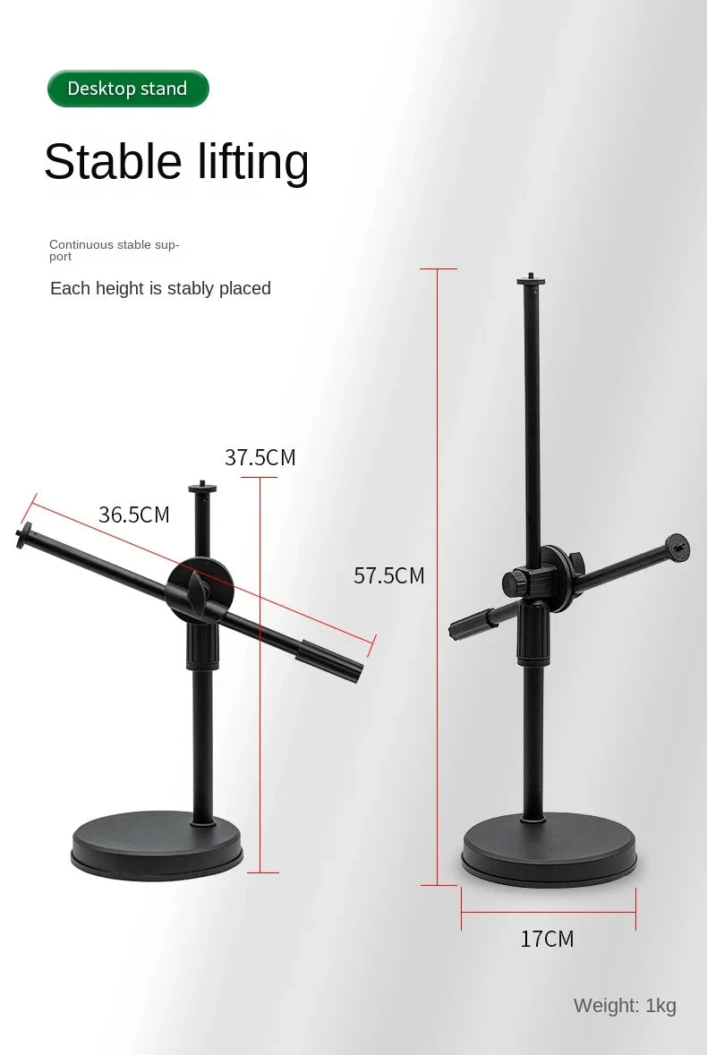 Overhead Tripod with Ring Light Table