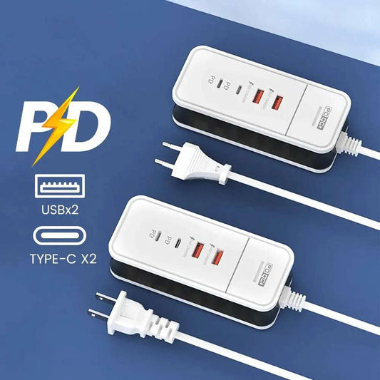 4 Port USB Charger QC 3.0 PD 12W - CONGATON